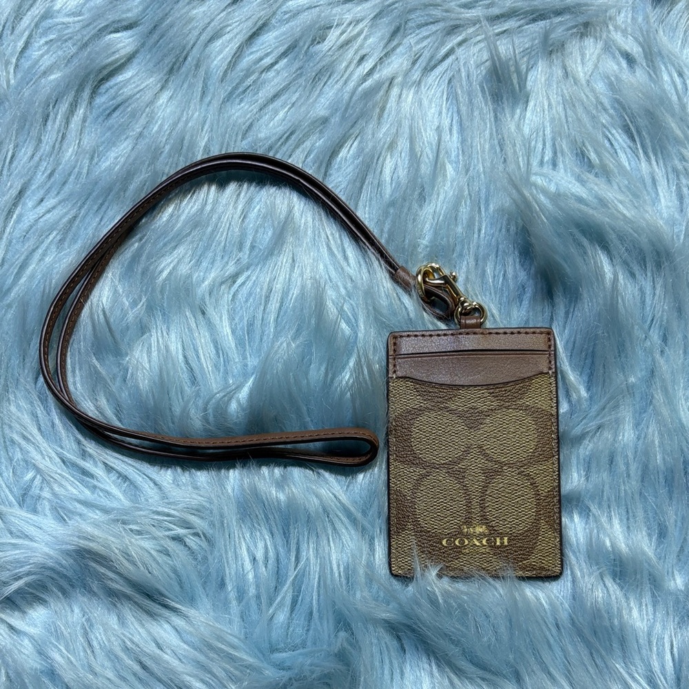 Coach ID Lanyard in Signature Canvas